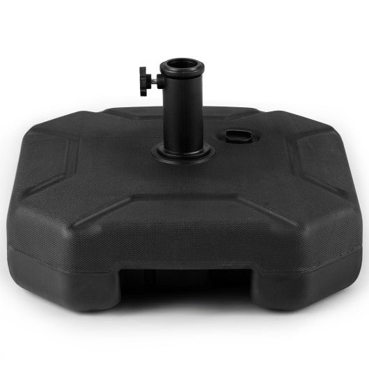 17 Inch 88 LBS Heavy-Duty Fillable Umbrella Base with Handle