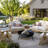 Raised Metal Fire Pit Bowl