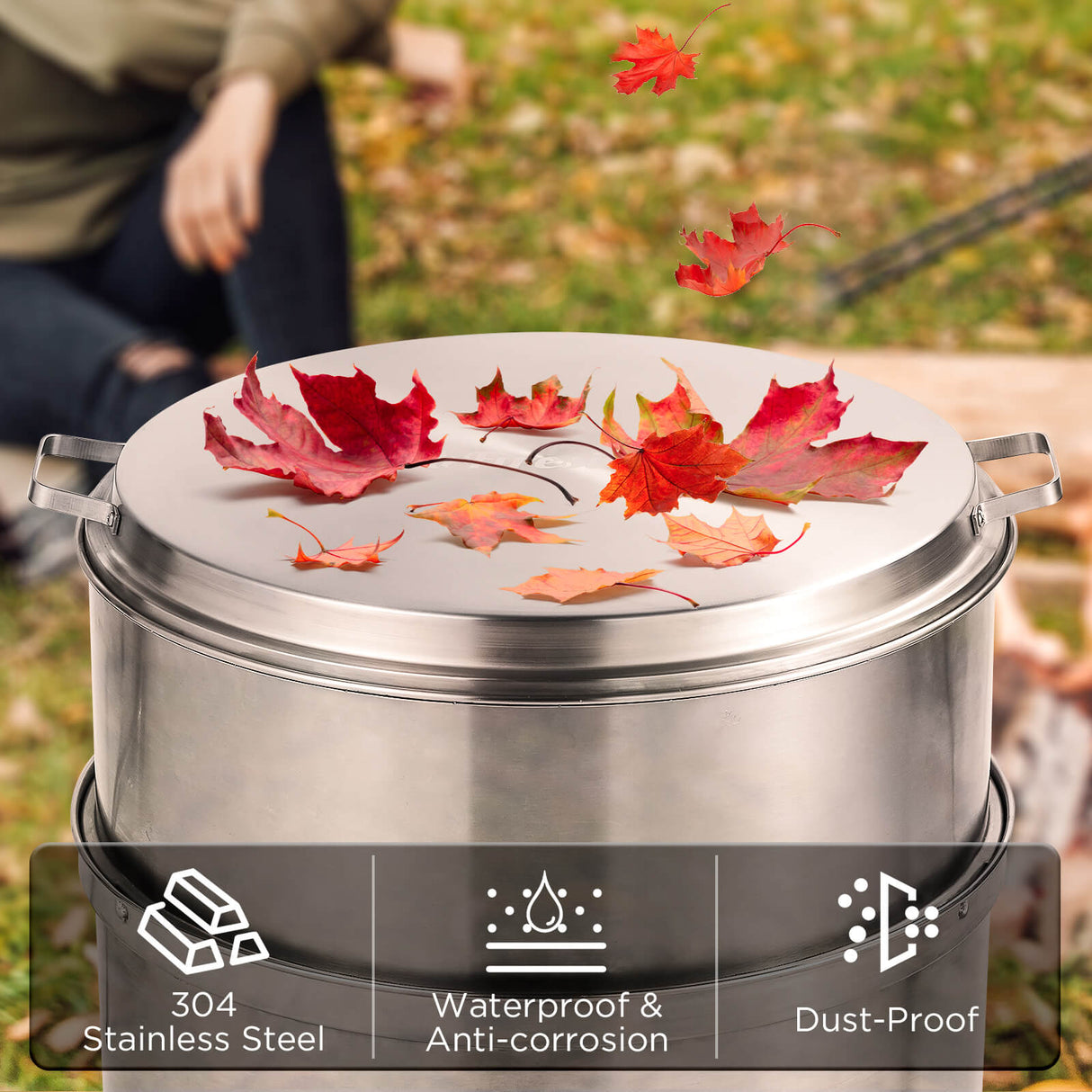Fireside Pluto R19 Stainless Steel Fire Pit Lid