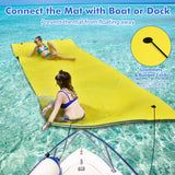 9' x 6' 3 Layer Floating Water Pad Foam Mat -Blue