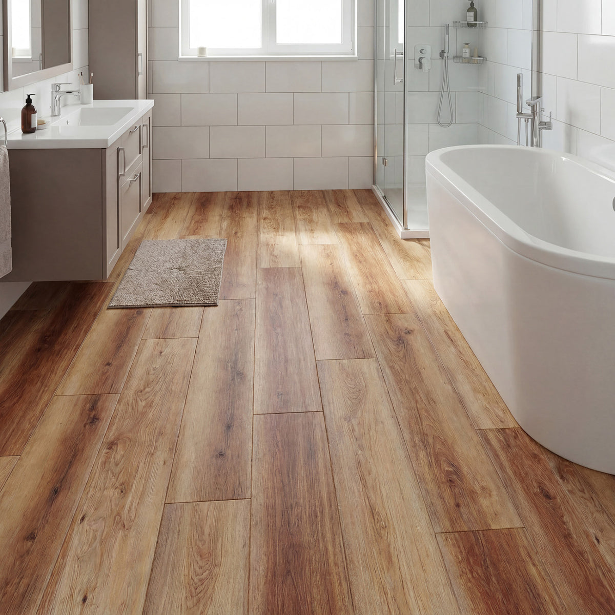 Floor Tile Vinyl Flooring Waterproof Vinyl Plank Flooring-Brown