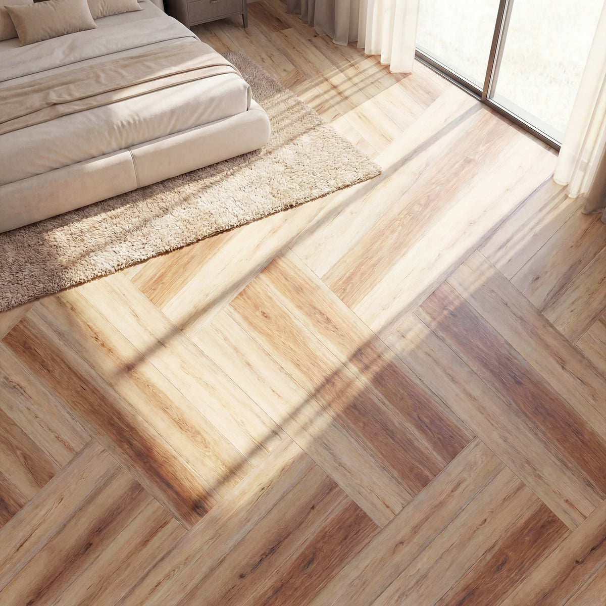 Floor Tile Vinyl Flooring Waterproof Vinyl Plank Flooring-Brown