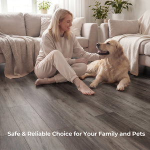 Floor Tile Vinyl Flooring Waterproof Vinyl Plank Flooring-Gray