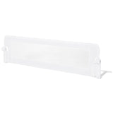 60-Inch Foldable Bed Rail Swing Down Baby Bed Guard Rail with Adjustable Safety Strap-White
