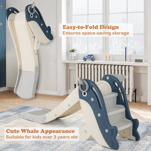 33.5 Inch Round Patio Bistro Table with Wood-Like Top and X-Shaped Legs-Gray