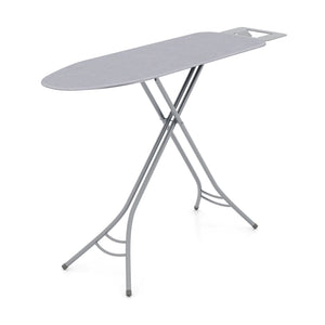 Foldable Ironing Board with Iron Rest and Adjustable Height-Gray
