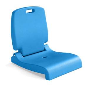 Foldable Outdoor Pool Chair with Handle and Back Support-Blue