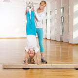 Folding Balance Beam with Solid Wood Base and Anti-slip Bottom-Beige