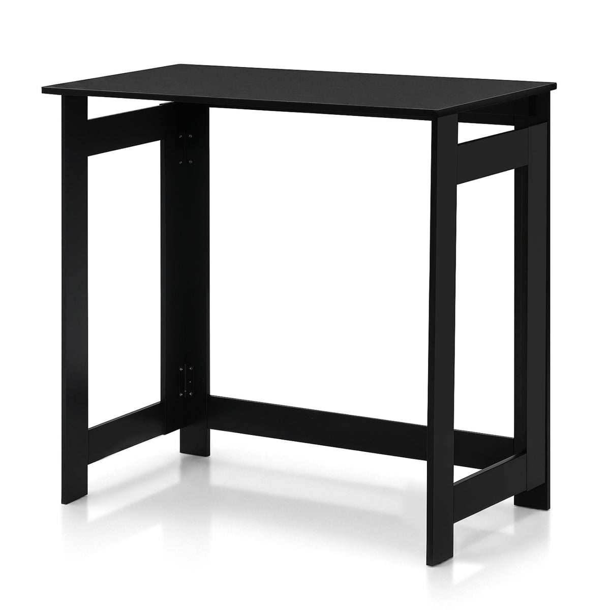 Folding Console Table with Foldable Legs-Black