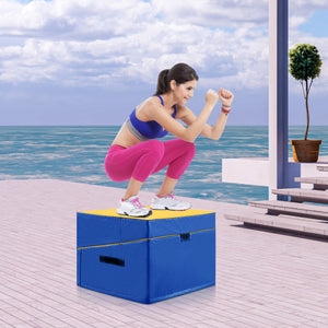 Folding Incline Yoga Gymnastics Tumbling Mat with EPE Foam-Yellow