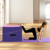 Folding Incline Yoga Gymnastics Tumbling Mat with EPE Foam-Pink