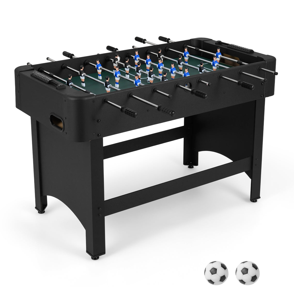 Foosball Table Competition Full Size Soccer Game Table with 22 Players-Black