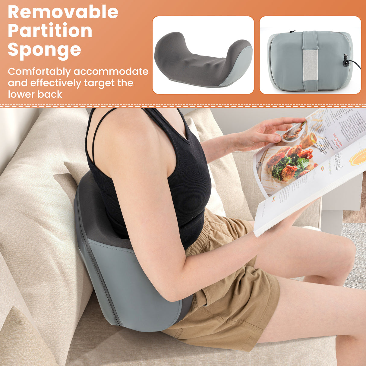Foot and Calf Massager with Heat Gift for Women Men Mom Dad-Gray