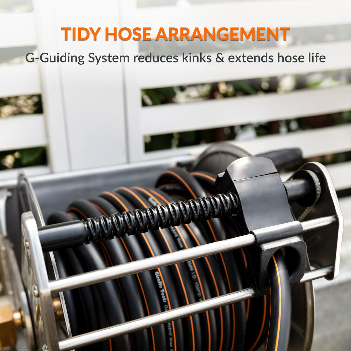 Wall Mounted Hose Reel-Stainless Steel-Heavy Duty