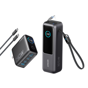Anker Laptop Power Bank (25K, 165W, Built-In and Retractable Cables)
