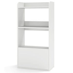Freestanding Bookshelf with 3-Tier Open Shelf-White