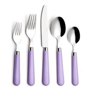 ANNOVA Silverware Set 20 Pieces Stainless Steel Cutlery Color Handle Flatware - 4 x Dinner Knife; 4 x Dinner Fork; 4 x Salad fork; 4 x Dinner Spoon; 4 x Dessert Spoon Lilac Purple