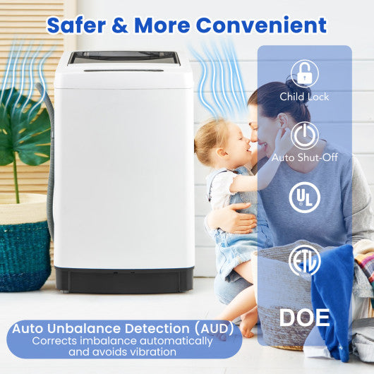 Full-Automatic Washing Machine Washer and Spin Combo-White
