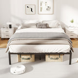 Full/Queen/King Size Metal Bed Frame Heavy Duty Support Slats Mattress Foundation-Full Size