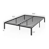 Full/Queen/King Size Metal Bed Frame Heavy Duty Support Slats Mattress Foundation-Full Size