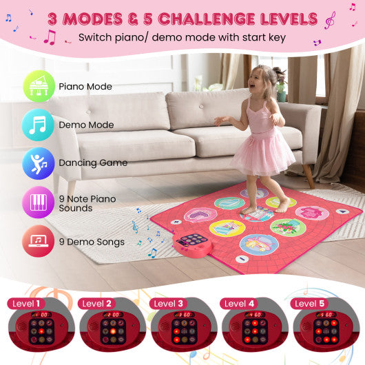 Fun Dance Mat for Kids Dance Pad Game Toy
