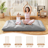 Futon Mattress with Washable Cover and Carry Bag-Queen Size