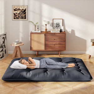 Futon Mattress with Washable Cover and Foldable Mat-Queen Size