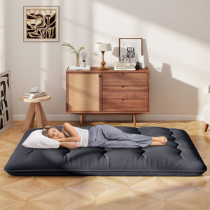 Futon Mattress with Washable Cover and Foldable Mat-Full Size