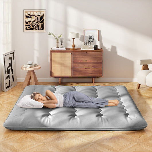 Futon Mattress with Washable Cover and Carry Bag-King Size
