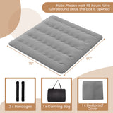 Futon Mattress with Washable Cover and Carry Bag-King Size