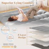 Floor Mattress with Washable Cover and Carry Bag-King Size