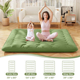 Floor Mattress with Washable Cover and Carry Bag-King Size