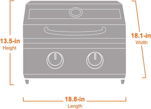 G22 | Stainless Tabletop Propane Gas Grill