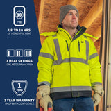 Flash Heated Hi Vis Jacket by Gobi Heat