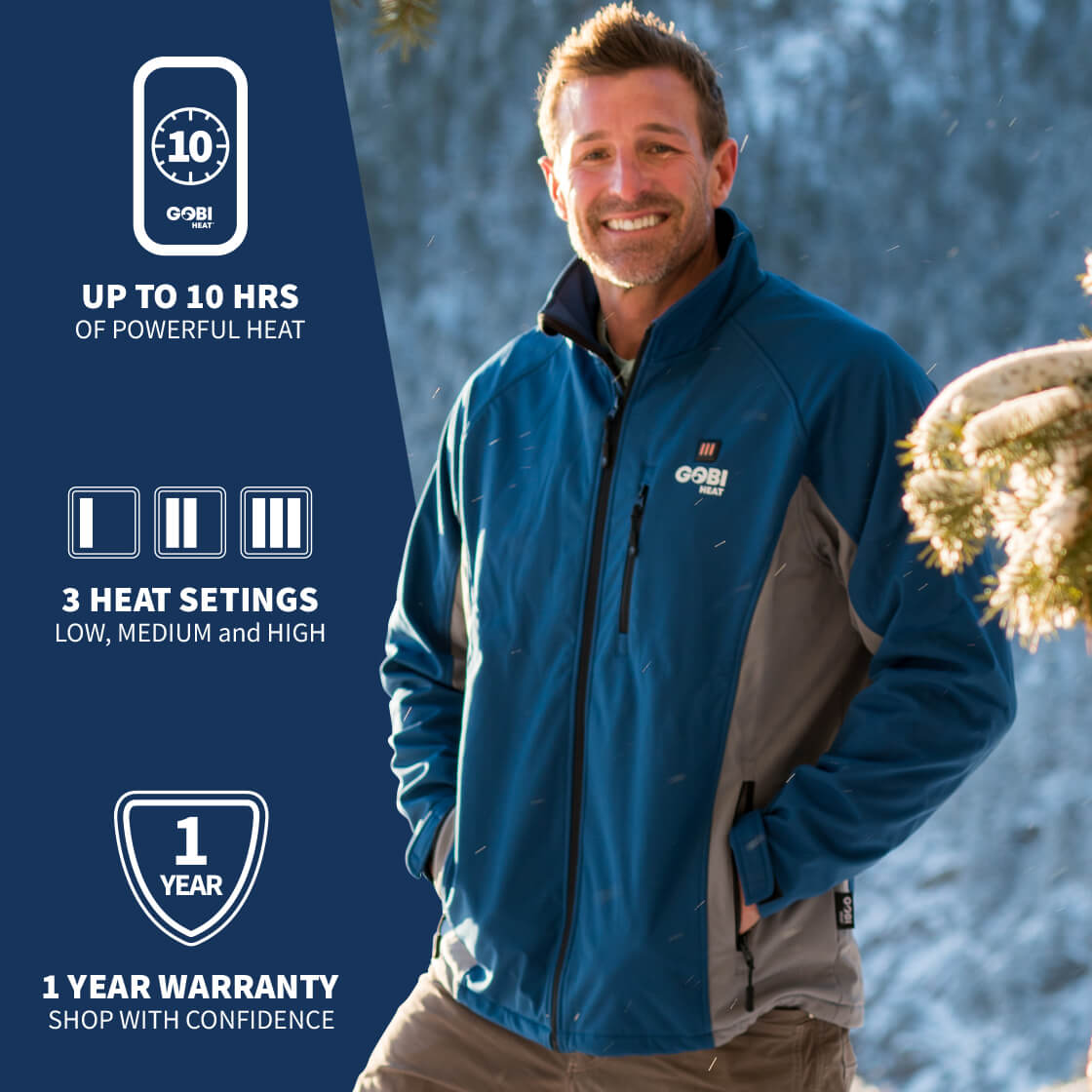 Sahara Mens Heated Jacket by Gobi Heat