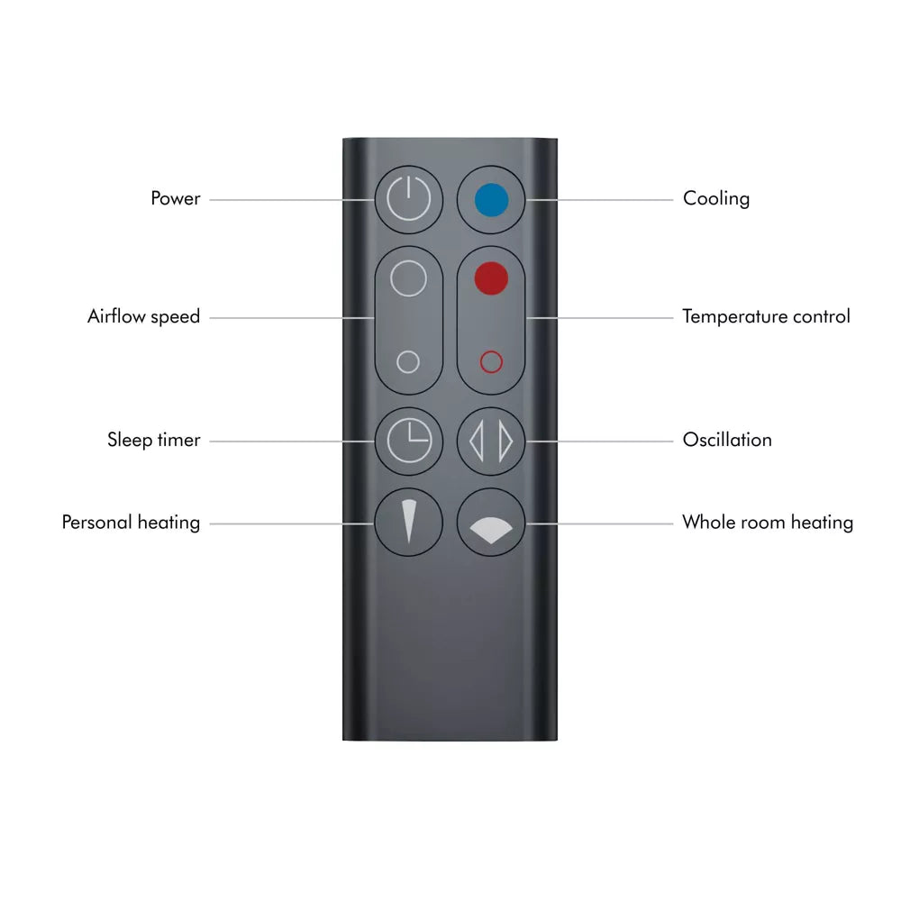 Dyson Hot+Cool Jet Focus Fan Heater AM09 in Black/Nickel