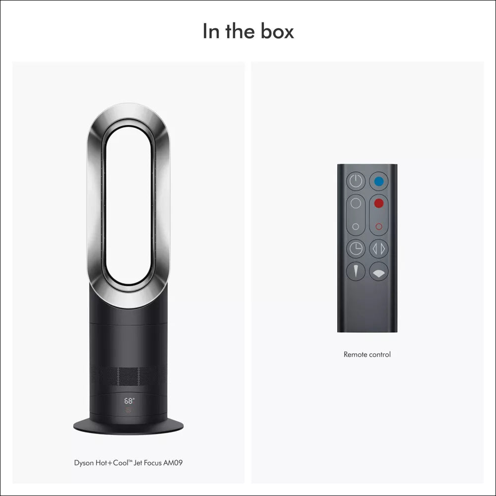Dyson Hot+Cool Jet Focus Fan Heater AM09 in Black/Nickel