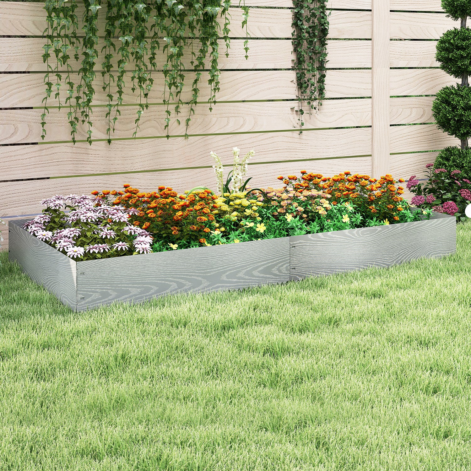 6-Pack 20 FT Galvanized Metal Landscape Edging for Lawnï¼ˆPatentedï¼‰