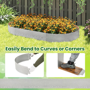 6-Pack 20 FT Galvanized Metal Landscape Edging for Lawnï¼ˆPatentedï¼‰