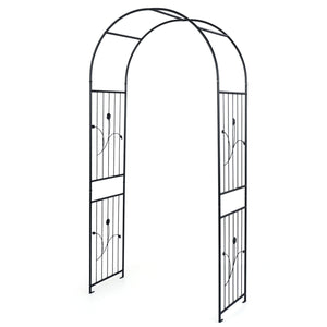 Garden Arch 87 Inches Tall Heavy Duty Metal Arbor Trellis Archway for Climbing Plants