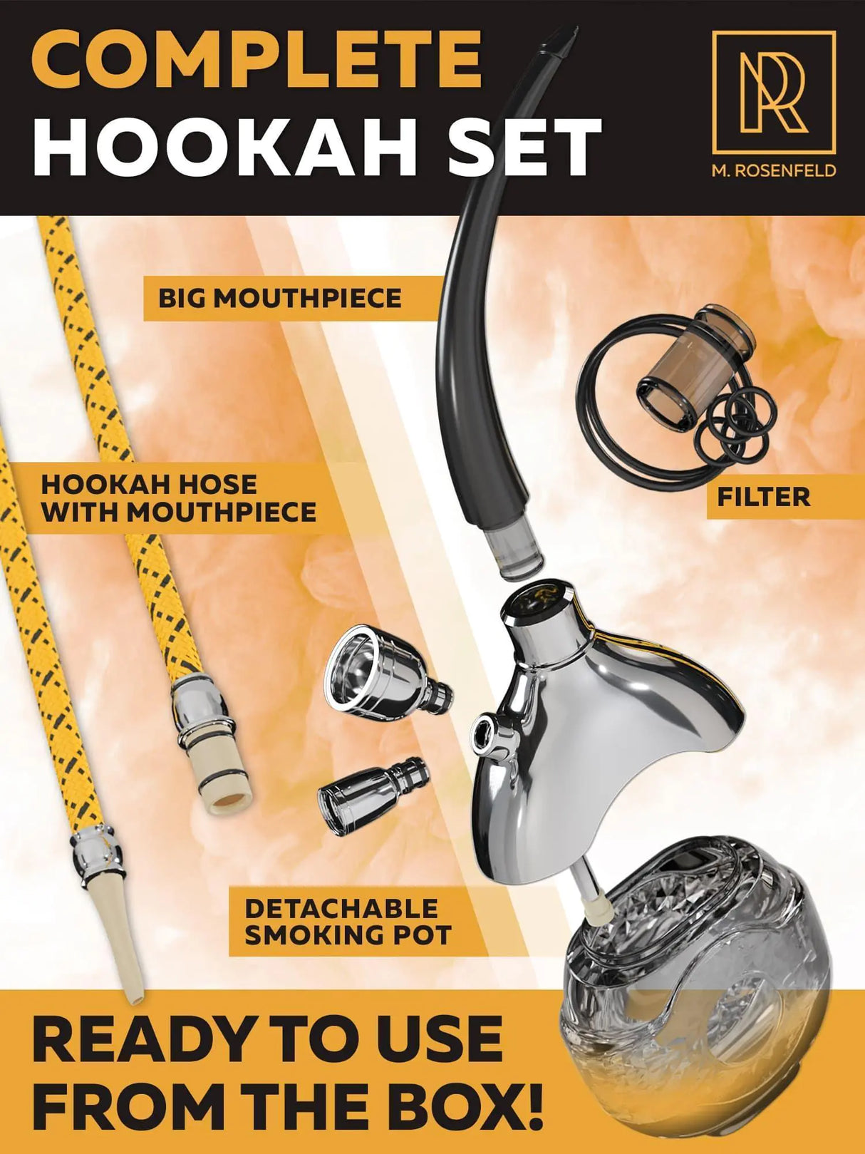 Mini Hookah Set With Everything Silver Hookah Set Portable Hookah Set For Car