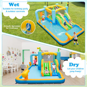 Giant Inflatable Water Slide for Kids Aged 3-10 Years (with 680W Blower)