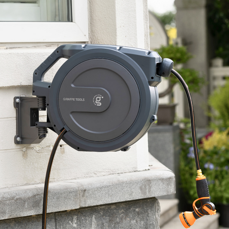 Retractable Garden Hose Reel-1/2in-78ft Metal Bracket