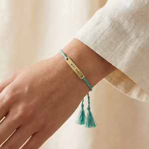 Girl Boss String Gold Bar Bracelet | In a Giftable Glass Jar with Cork Lid