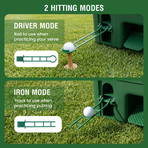 Golf Ball Dispenser 6-Club Holder & 50-Ball Capacity for Beginner Advanced Golfer