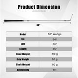 Golf Sand Wedge 56/60 Degree Gap Lob Wedge with Grooves Right Handed-60 Degrees