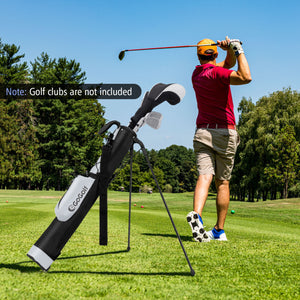 Golf Stand Bag Lightweight Golf Bag for The Driving Range-Gray