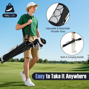 Golf Stand Bag Lightweight Golf Bag for The Driving Range-Gray