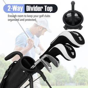 Golf Stand Bag Lightweight Golf Bag for The Driving Range-Gray