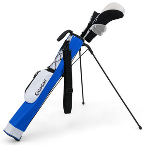 Golf Stand Bag Lightweight Golf Bag for The Driving Range-White